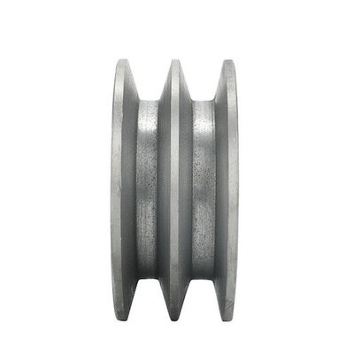 ประเภท B Double V Belt Pulley GG20 สีเทาเหล็กเหล็กท่อ Pulley อุปกรณ์ฟาร์ม