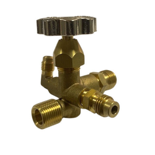 80MM OEM 5 Way Brass Valve ส่วนประกอบเครื่องจักรกลซีเอ็นซีสำหรับขั้วต่อท่อ