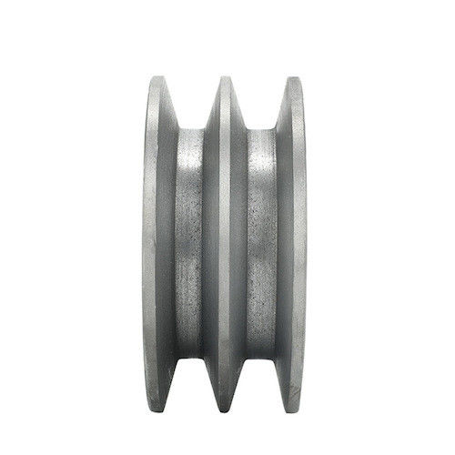 ประเภท B Double V Belt Pulley GG20 สีเทาเหล็กเหล็กท่อ Pulley อุปกรณ์ฟาร์ม